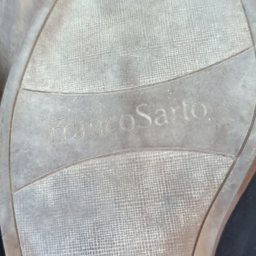 Franco Sarto Black Leather Loafers